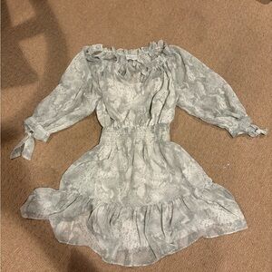 Dress Forum Gray Snake Print Dress